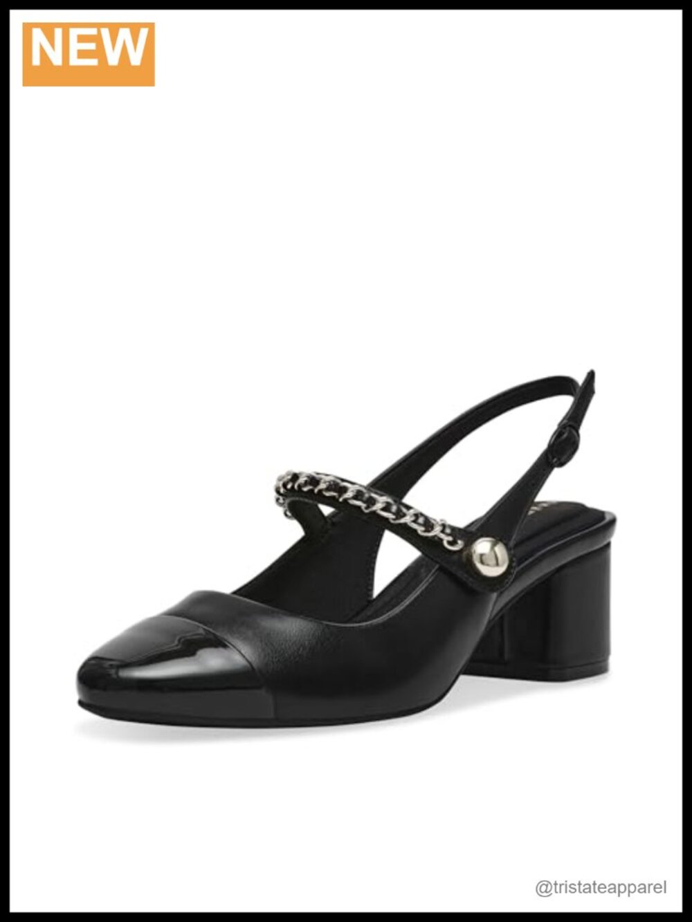 Faux Leather Block Heel Pumps with iFlex Flexible Cushioned